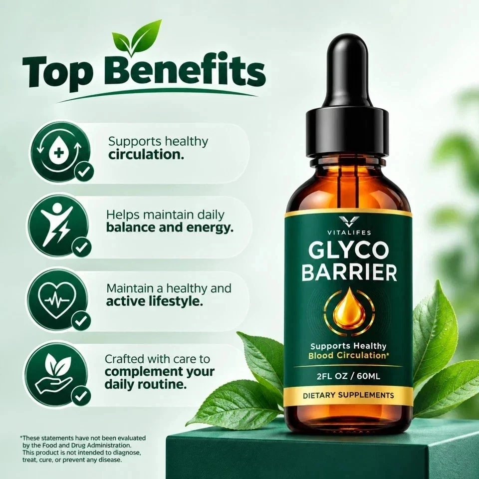 GlycoBarrier top benefits marketing panel